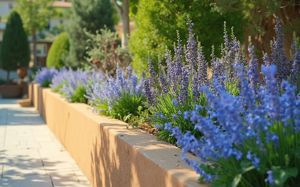 Mit Farbakzenten Gartengrenzen stilvoll gestalten